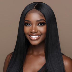 Kinky Straight Human Hair 13x6 Lace Front Wig *NEW* CLEAR HD LACE & CLEAN HAIRLINE [LFW20]