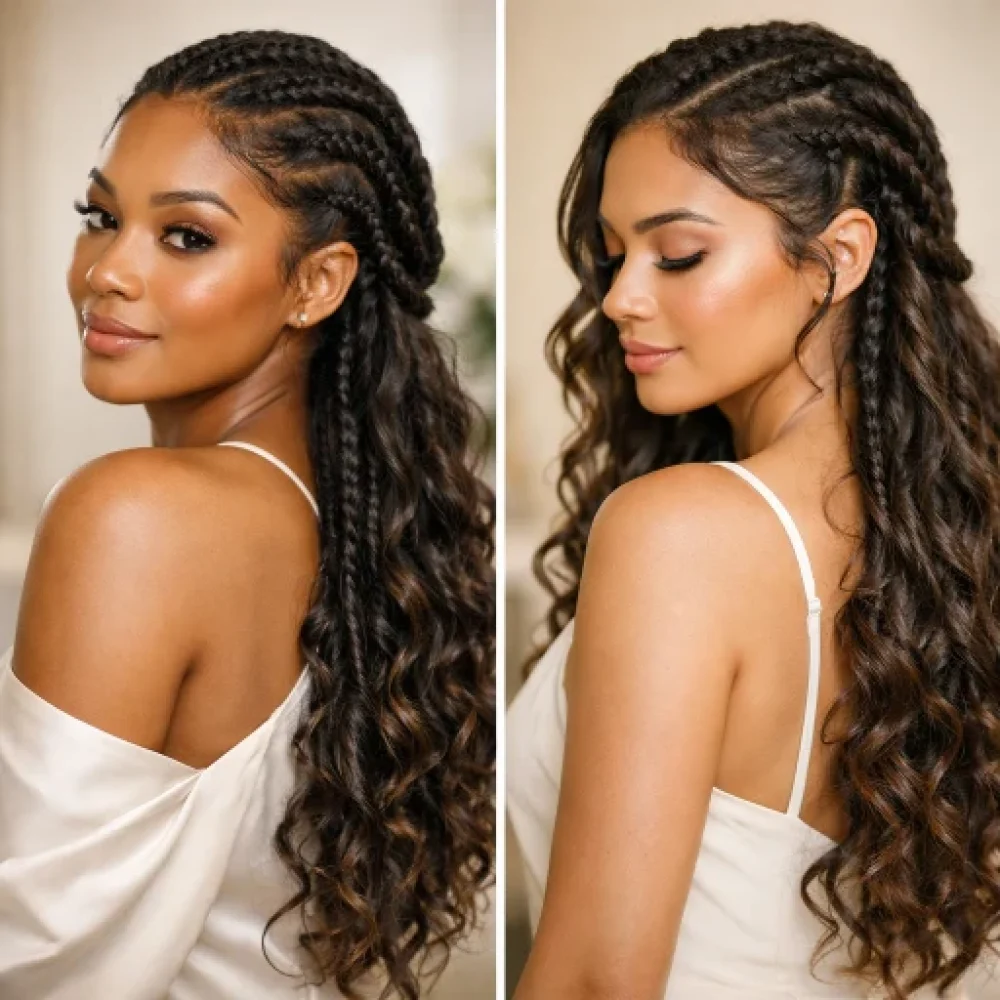 Goddess braids