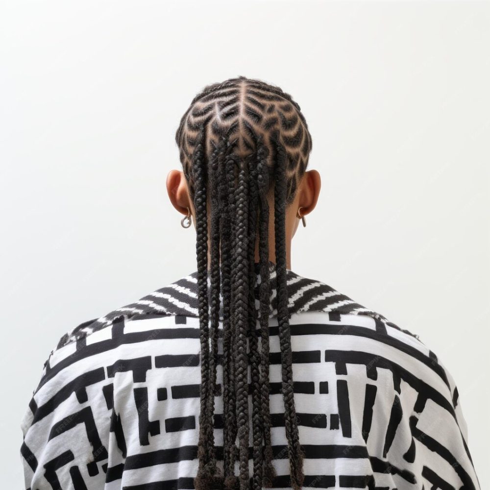 Knotless braids mid back