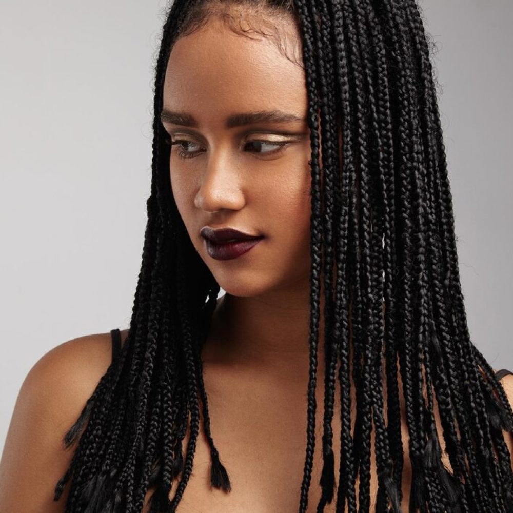 Large knotless braids